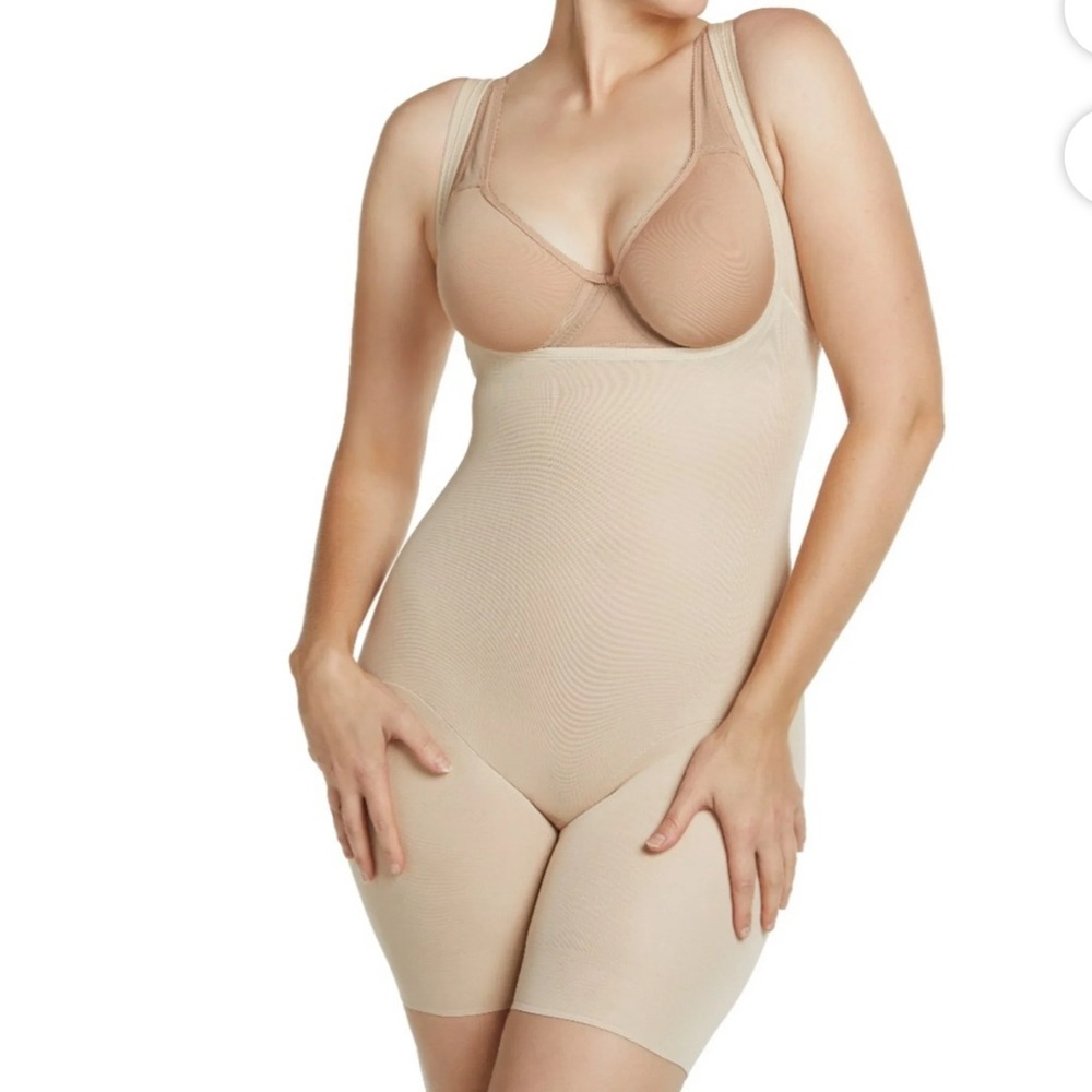 Naomi &‎ Nicole Women's Firm Control Open-Bust Shaping Bodysuit Shapewear 2XL